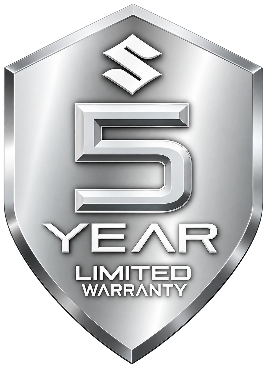 Suzuki Marine — 5 años de garantía limitada. Consulta condiciones y modelos aplicables.